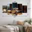 Ensemble de salon d'art mural en métal Still Life Floral Serenity V