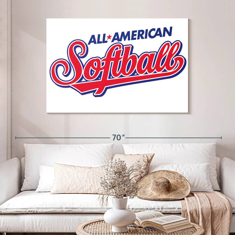 Plaque Kema American Softball, H 32 po x l 48 po