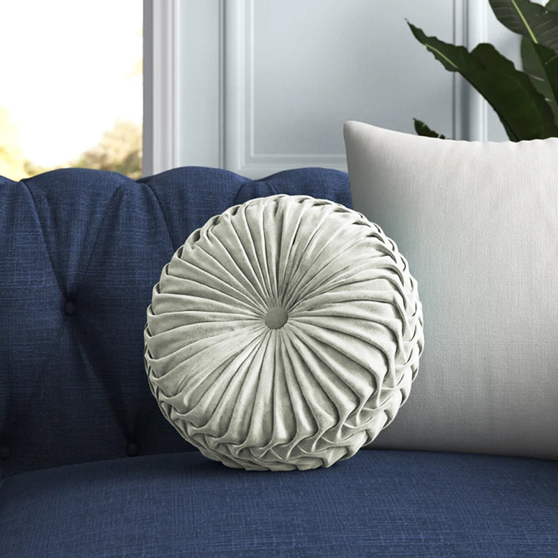 Housse de coussin Lanajah, Blanc gris