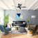 52" Erling 6 - Blade Ceiling Fan with LED Light Kit and Pull Chain