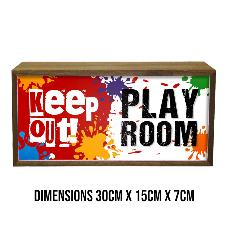 Palermo Keep Out Play Room 15" LED Sign