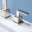 Widespread Bathroom Faucet with Drain Assembly
