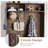 Hall Tree with Cushion and Open Shoe Cabinet,  4-In-1 Coat Rack with Storage Bench, Coat Hanger and Adjustable Shelves, 71" Height Hall Tree for Hallway, Living Room-593332021