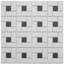 Gotham Spiral 11-3 / 4 po X 11 3/4 po Carreau de mosaïque en porcelaine