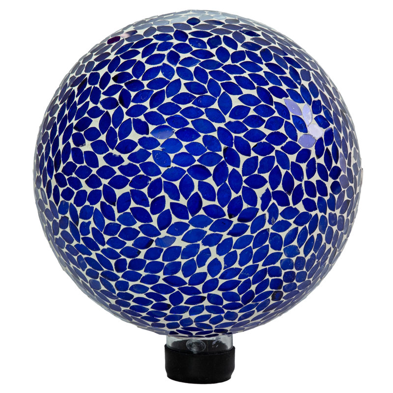 Globe terrestre en verre 10 pouces pour jardin ou cour - Lavande, Lavande, Individuel