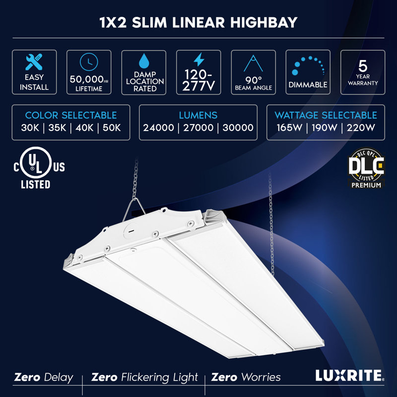 Dimmable Linear High Bay Ceiling Light