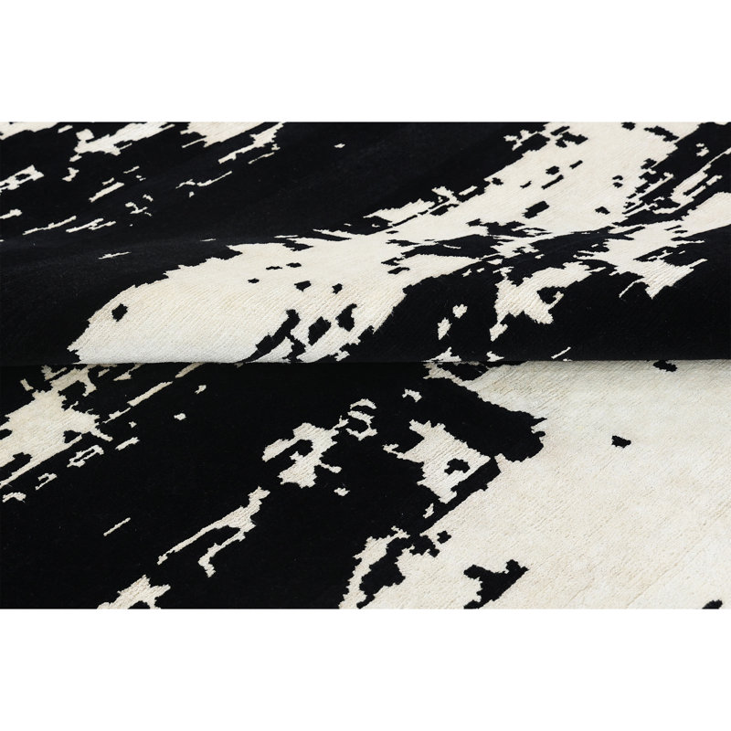 Tapis rectangulaire noué à la main, Rectangle de 5 pi x 8 pi