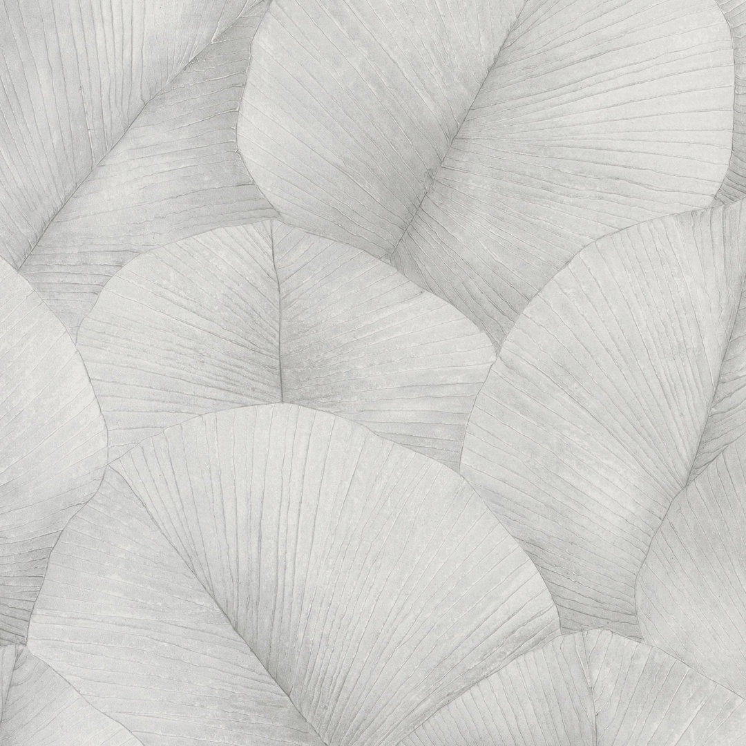 Kumano 3D Embossed Palm Leaf Wallpaper Roll Galerie Wallcoverings 