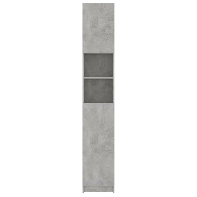 Campbellton vidaXL Bathroom Cabinet 32x25.5x190 cm Engineered Wood, Light Grey