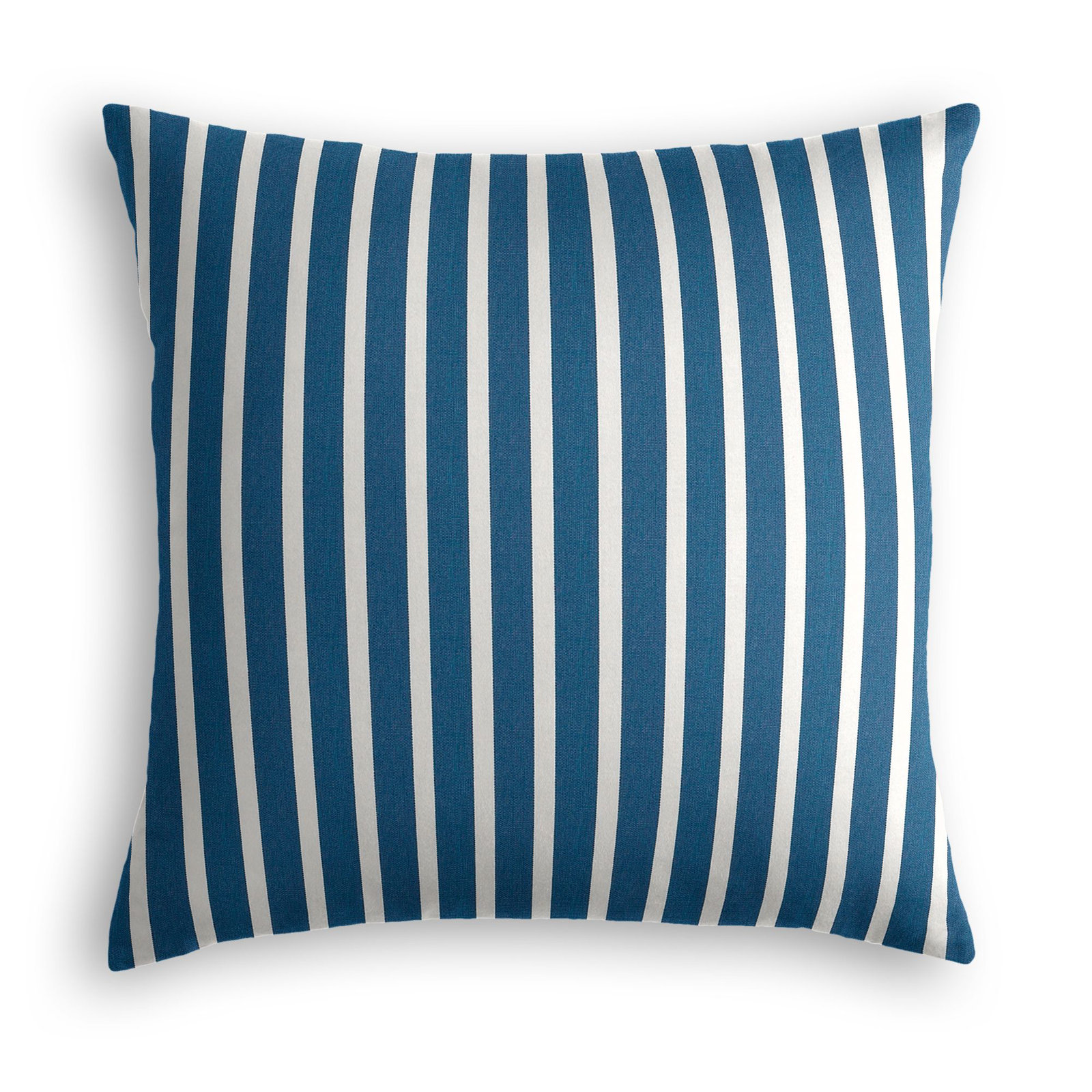 Sunbrella Shore Striped Indoor/Outdoor Throw Pillow, Blue, 16" x 16" x 6"