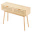 Console en rotin avec 2 tiroirs de rangement