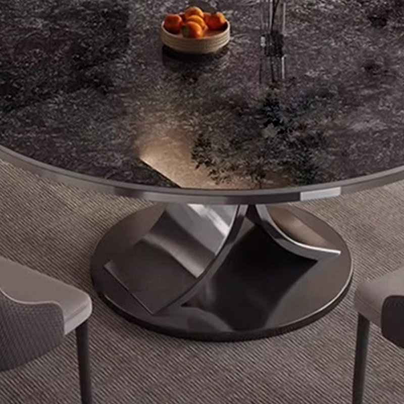 Table de salle à manger et chaise Deluxe Sense Home, Noir, noir, noir, noir, H 29,5 po x L 53,1 po x l 53,1 po
