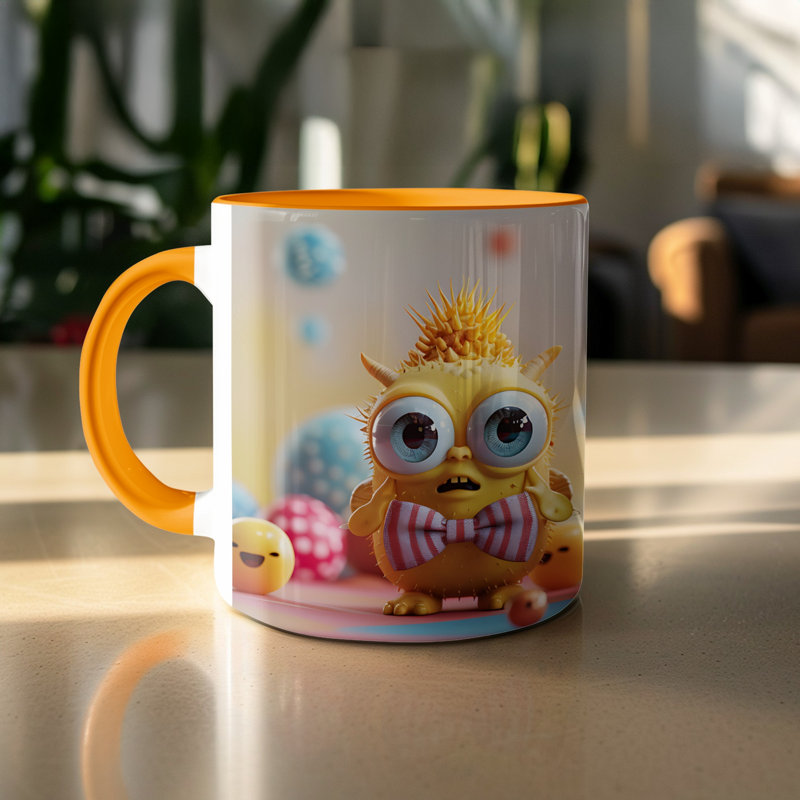 Ceramic Coffee Mug, Orange