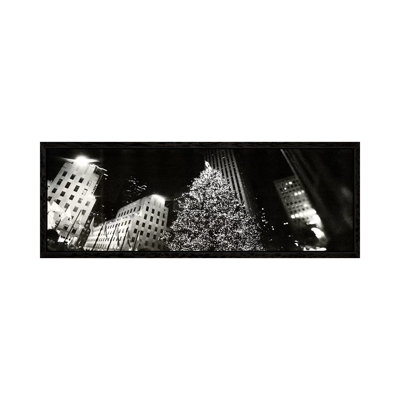 Christmas Tree Lit Up At Night, Rockefeller Center, Manhattan, New York City, New York State, USA #2 by Panoramic Images - Panoramic Gallery-Wrapped Canvas Giclée on Canvas