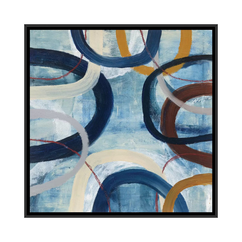" Dwell II " by Cheryl Warrick, 18" H x 18" W x 1.5" D, Black Framed Canvas, No Mat