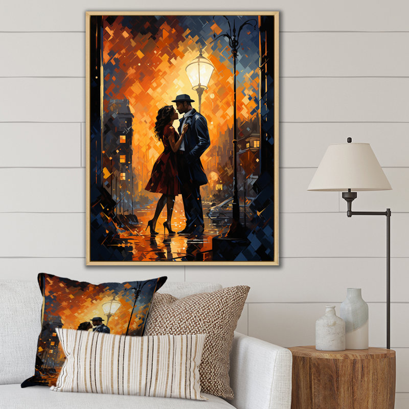 Wolfy Jazz Harlem Renaissance VII - art africain-américain, art mural, H 44 po x l 34 po, Cadre naturel flottant