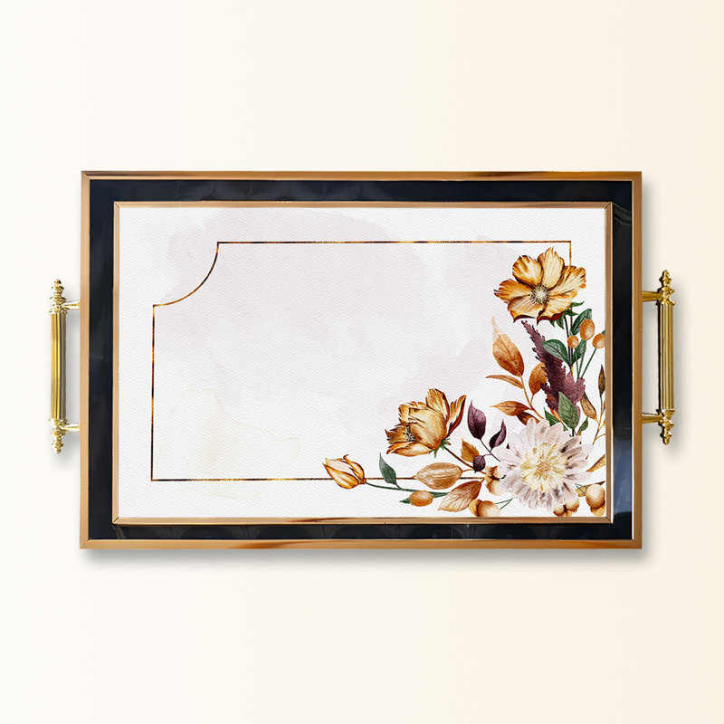 Elegant Glass Tray, 19.7 x 11.4 x 1.4 inches | 100% Durable Glass Construction | Easy to Clean with Damp Cloth | Ideal for Serving, Decorative Display, and Organizing | Stylish Addition to Home Décor