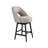 Cy Solid Wood Upholstered Counter Height Or Bar Height Swivel Barstool With Fabric Seat - Set Of 3-1150117245-1150117246