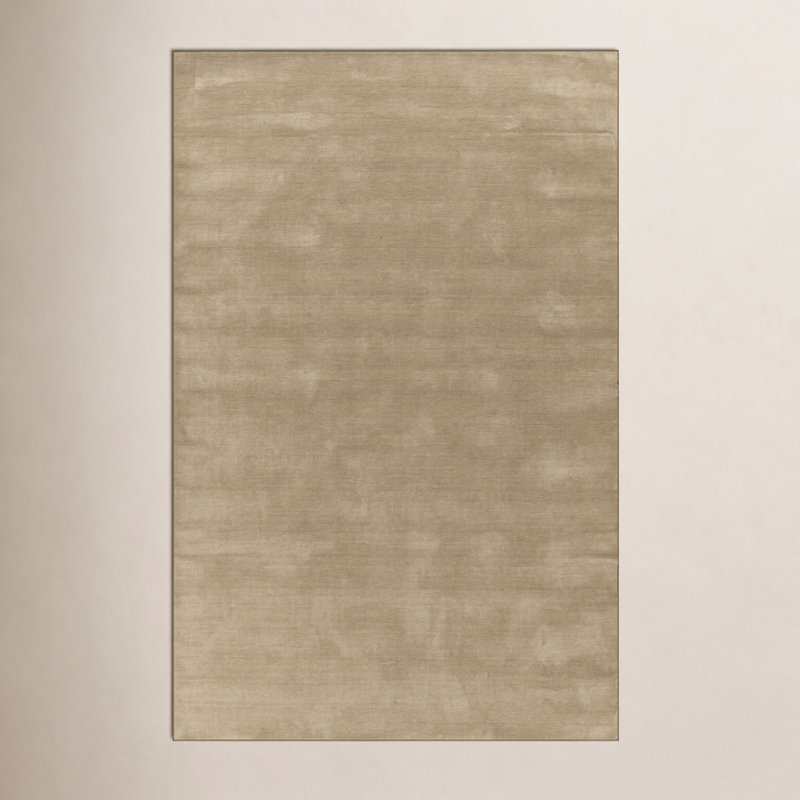 Tapis sable en mélange de laine tissé à la main 9 pi x 12 pi Norna, 9' x 12'