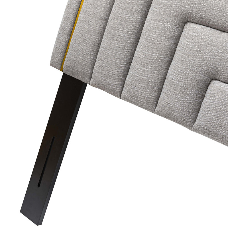 Tête de lit tapissier Neymar, Grey, Queen