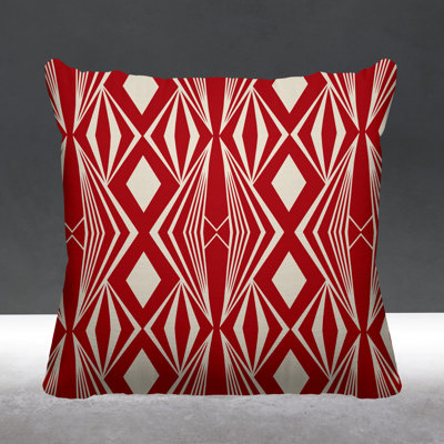 Dean Abstract Outdoor Reversible Throw Pillow