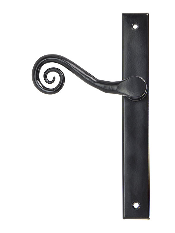 Monkeytail Multipoint Lock Door Handle, Black, Right