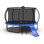 Trampoline de 12 pi avec glissoire, trampolines de loisirs avec filet et échelle pour enfants et adultes