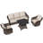 Outdoor Wicker Patio Conversation Furniture Set with Optional Fire Pit Table-1793372628