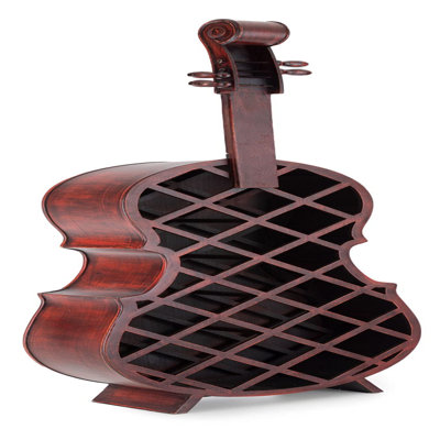 Buffington Floor Wine Bottle Rack Brown