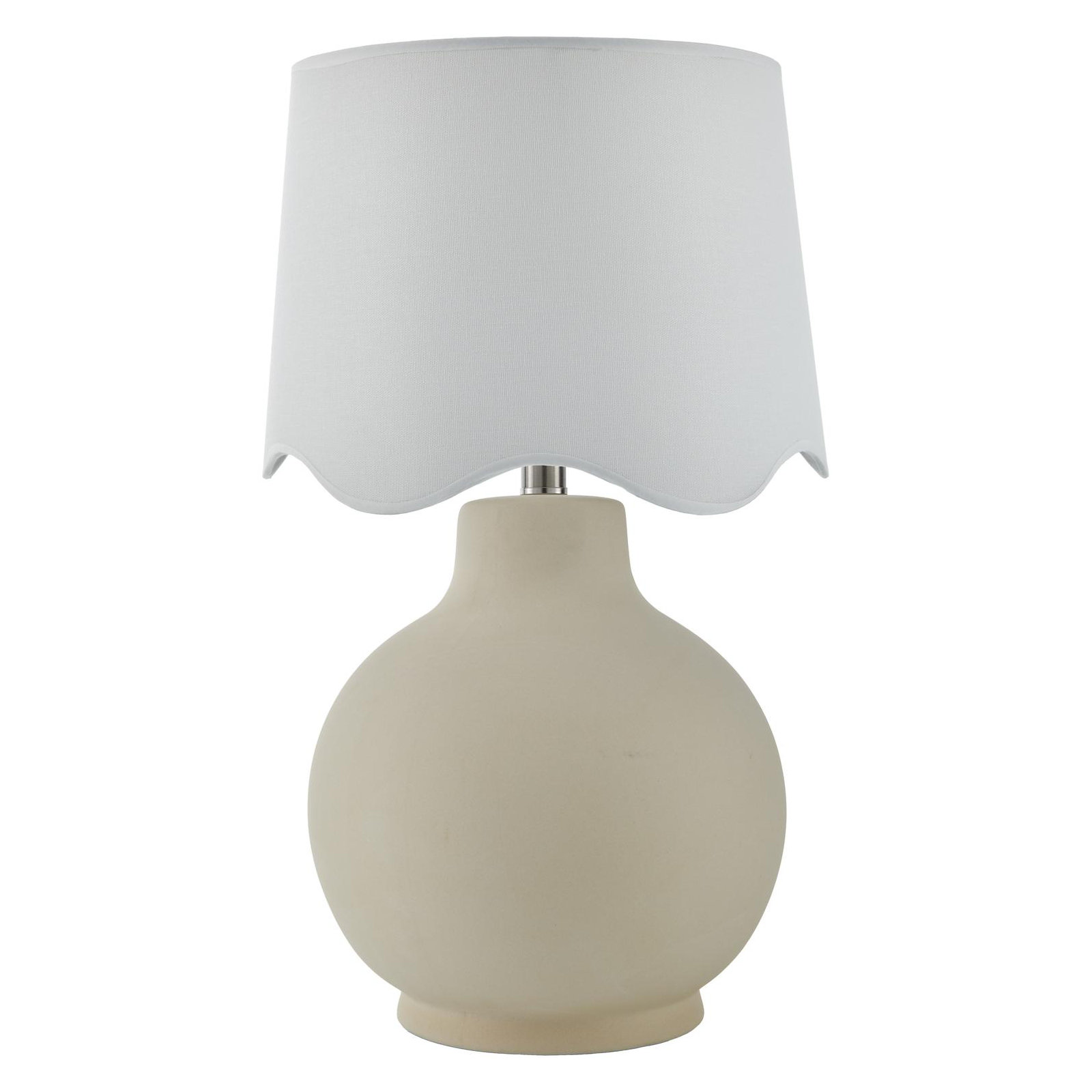 Maura Accent Table Lamp, Cream, White, 22"H x 15"W x 15"D