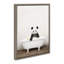 «Panda Waving in Rustic Bath» par Amy Peterson, reproduction d'art sur toile encadrée-1565575190