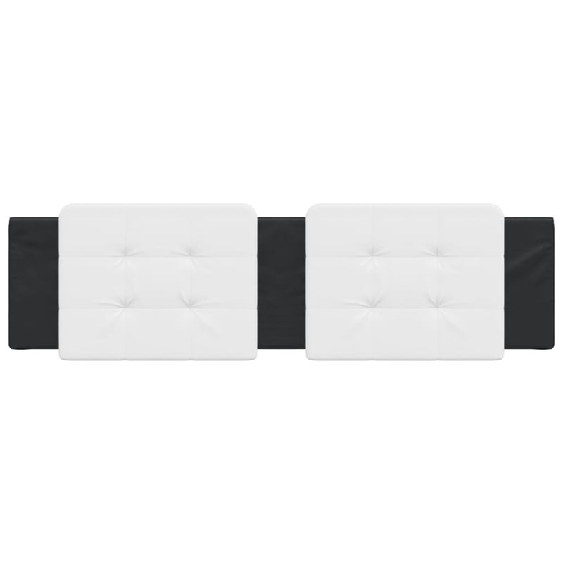 vidaXL Headboard Cushion White and Black, California King, Black/White