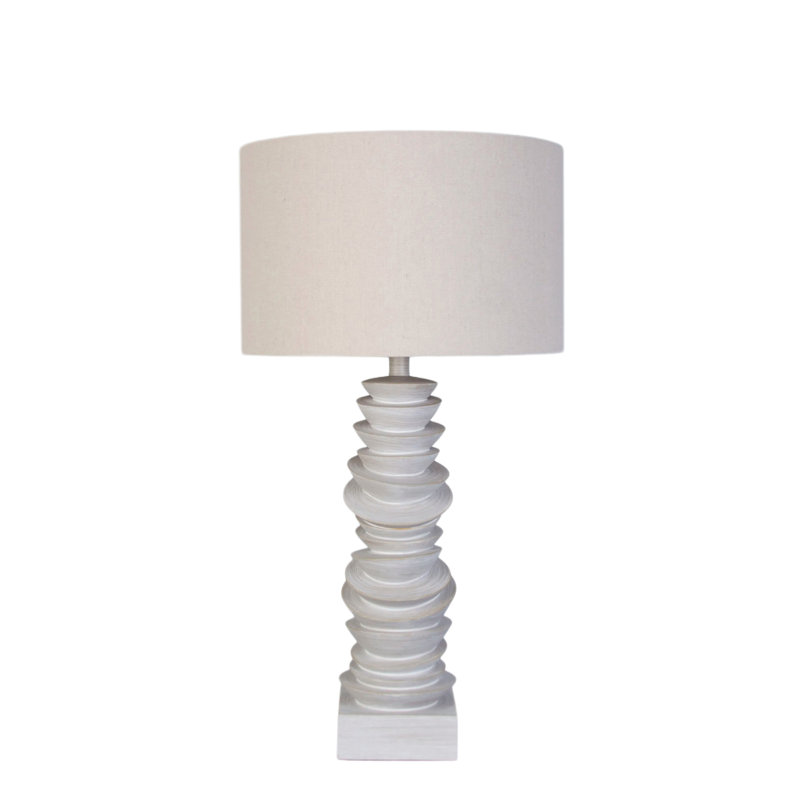 Sculpted Drift - 30" x 16" - Resin Table Lamp