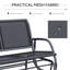 Banc oscillant pour 2 personnes Outsunny