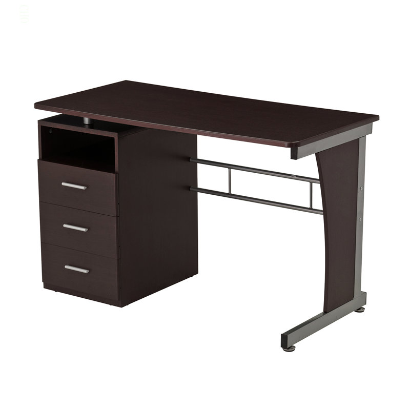 Bureau d'ordinateur avec beaucoup de rangement