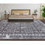 Tapis argenté et brun noué à la main de haute qualité