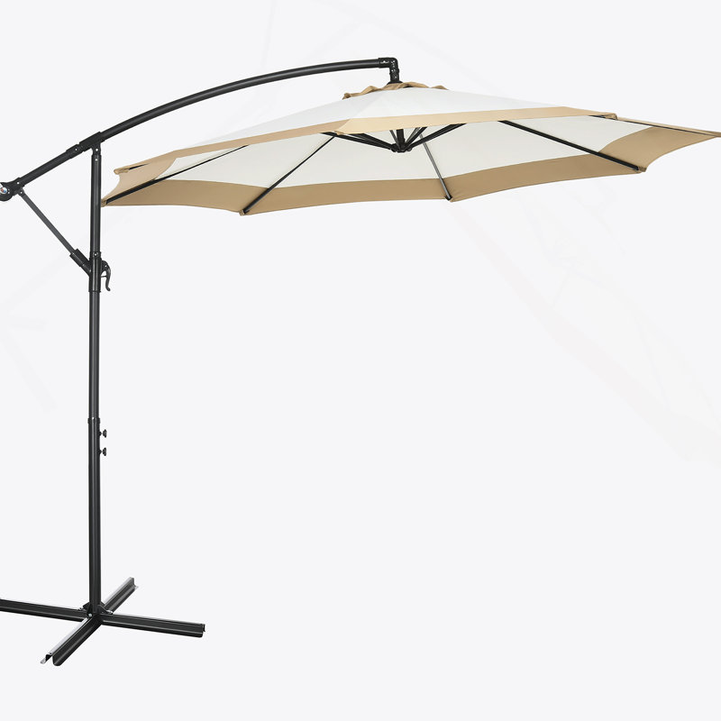 Parasol de patio polyvalent avec une conception spéciale pour les espaces extérieurs, Brun