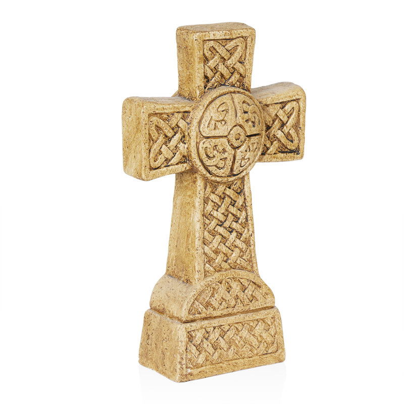 13"H Cross Garden Statuary, Sentimental Décor
