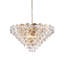 Lustre en cristal doré 15 lumières Transitional