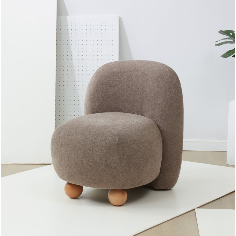 Fauteuil Kalia, Polyester brun
