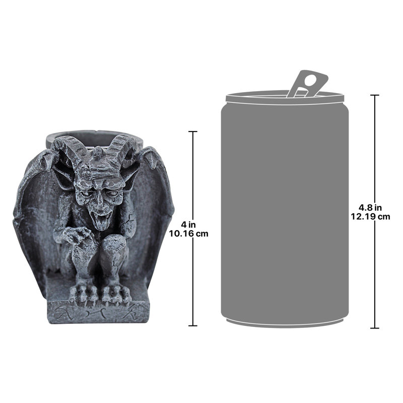 Accessoire de bureau gargouille de plume poison