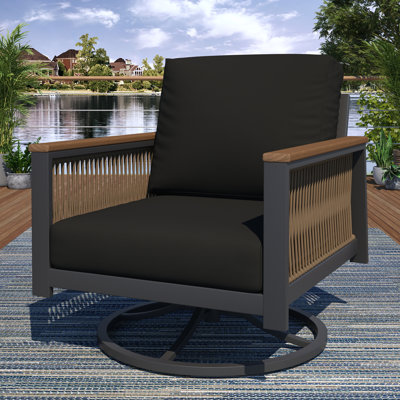 Chaise de terrasse avec coussins Sunbrella Townsend
