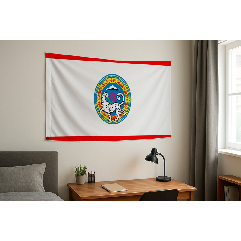 Drapeau de la ville d'Almaty — Drapeau