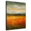 Très grand art mural imprimé sur toile - Gris et orange, paysage abstrait Moody Horizon, œuvre d'art contemporaine pour le salon ou la chambre à coucher - «Assemblage requis du cadre (cadre non fini)»-119953547