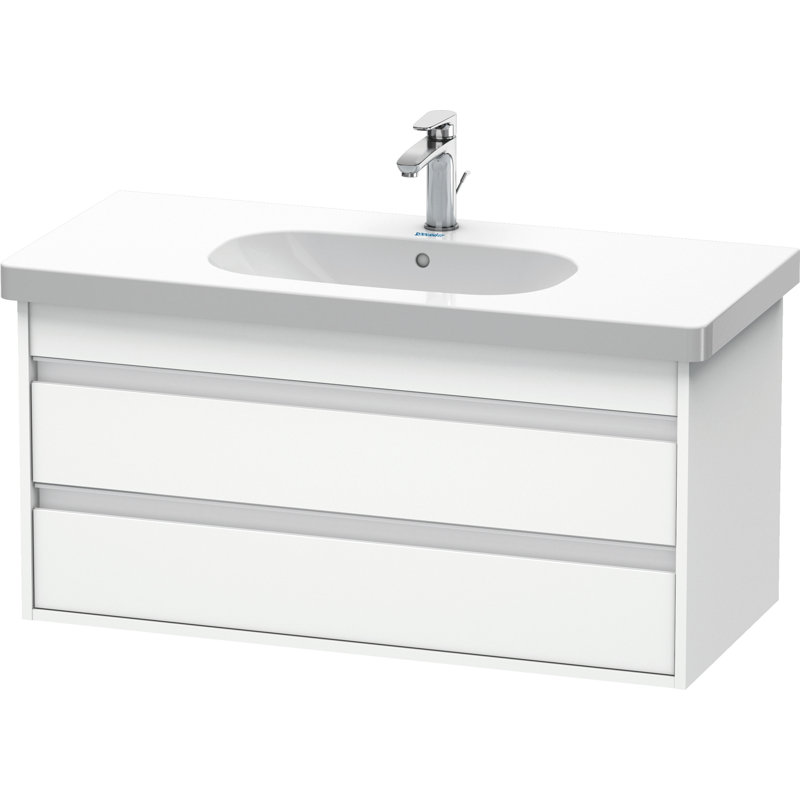 Ketho 39.375'' Wall Mounted Single Bathroom Vanity Base Only, White Matt
