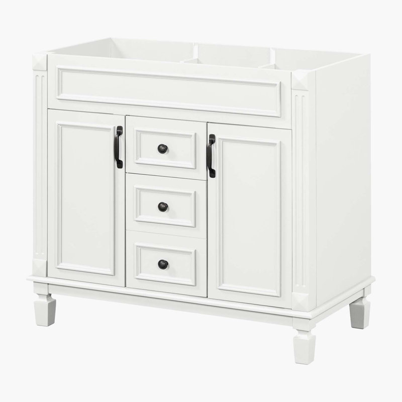 35.9'' Single Bathroom Vanity Base Only, White