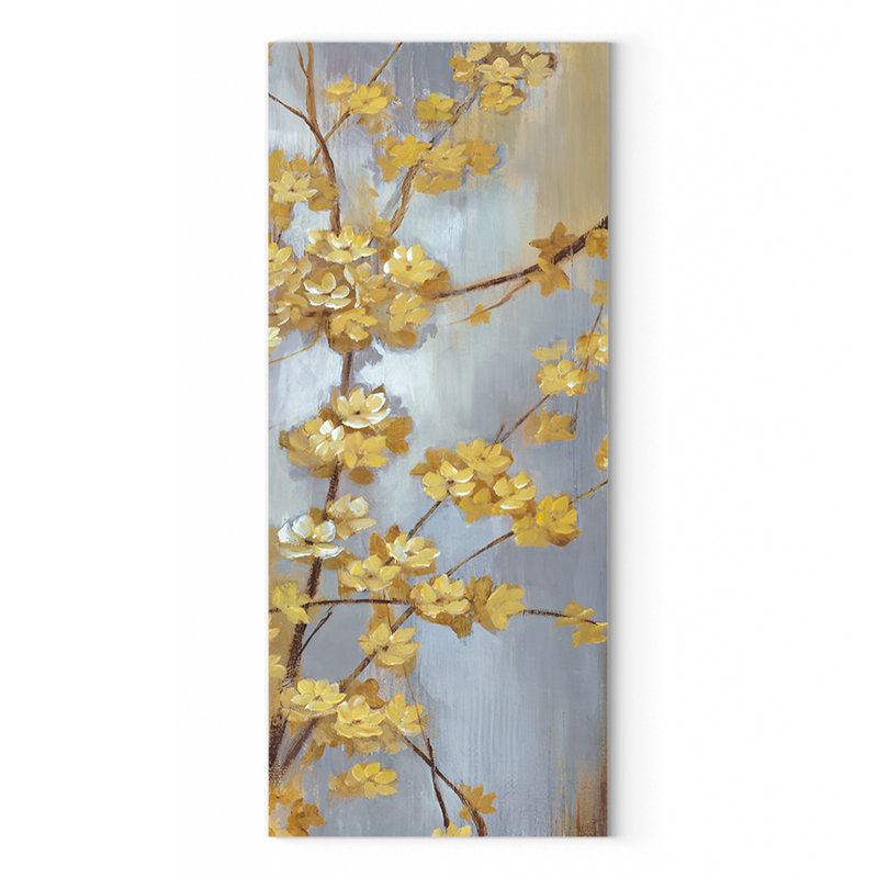 «Forsythia Garden I», reproduction sur toile, H 20 po x l 60 po x P 1,5 po