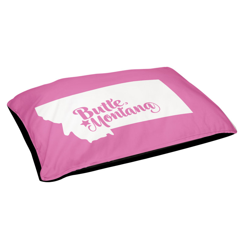 Coussin stylisé montana Butte, Moyen (L 30 po x l 40 po), Rose
