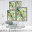 Impression encadrée Bright Tropical Abstraction VI - bois massif-501826713