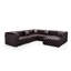 Ensemble de canapé modulaire en similicuir 132,5 po Chesterfield-131232364-131232366